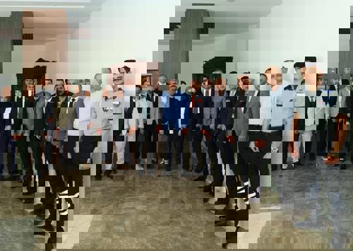 Başkan Hanifi Toptaş, belediye personeliyle bayramlaştı